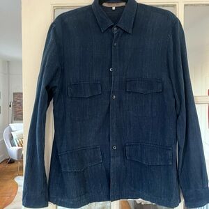 Unisex Dark Blue Soft Denim Shirt